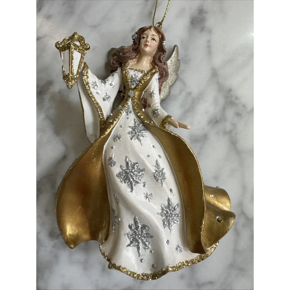 Kurt Adler  Golden Angel‎ Christmas Tree Ornament Gorgeous LARGE Rare